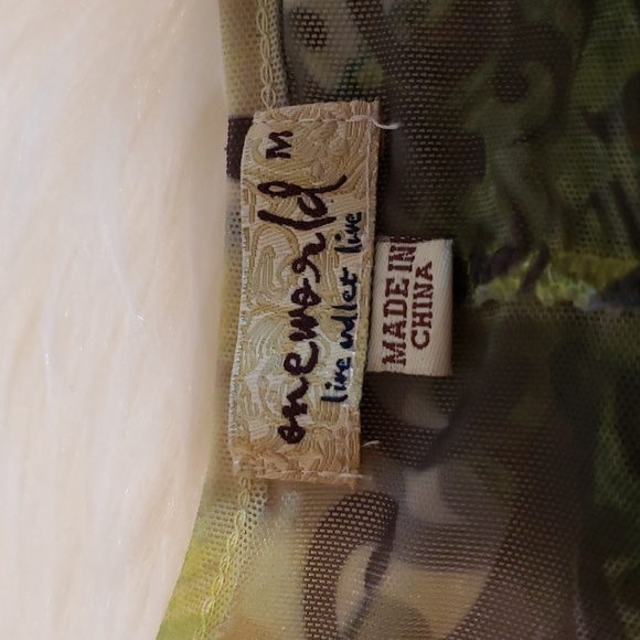 One World Women's Top Sheer Capelet Attached Tank Sparkle - Picture 9 of 13